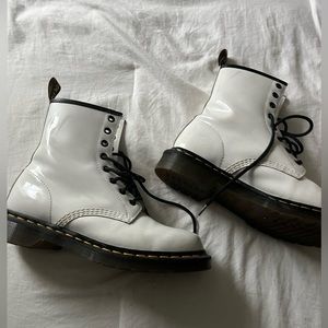 White Doc Martens 1460 8-Eye Boots
